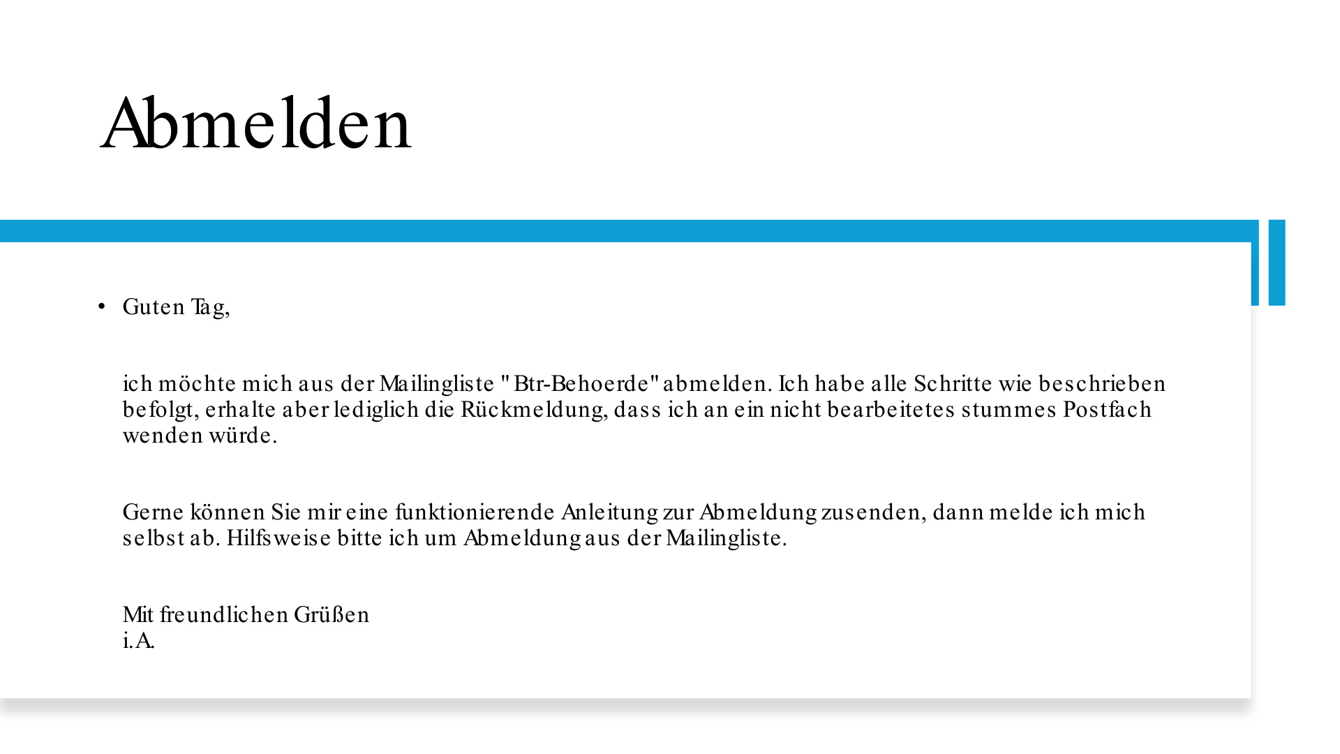 Pick Maillingliste für Betreuungsbehörden S.17
